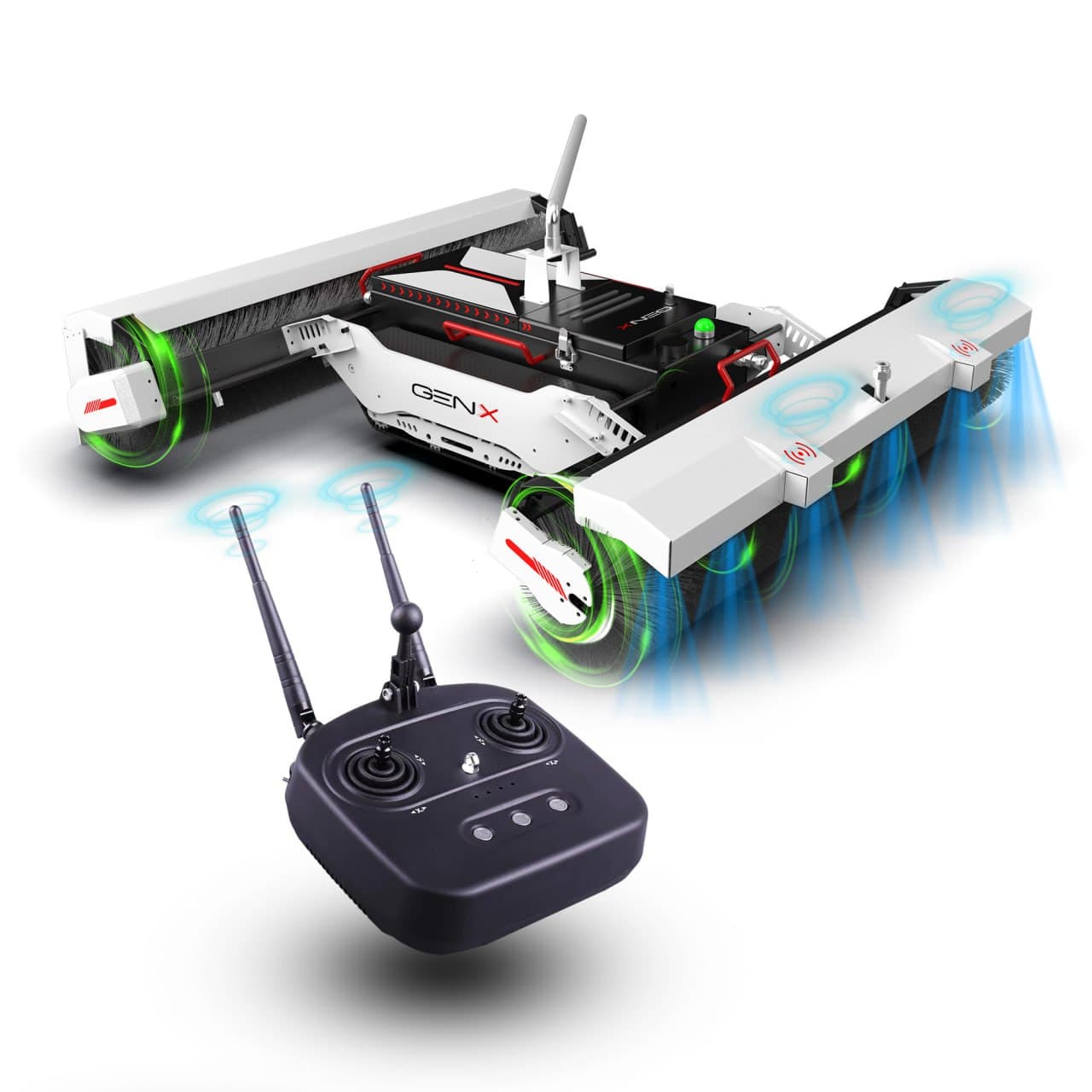 D1000 Photovoltaic Cleaning Robot in action
